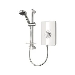 Triton Aspirante 8.5kW Contemporary Electric Shower White Gloss