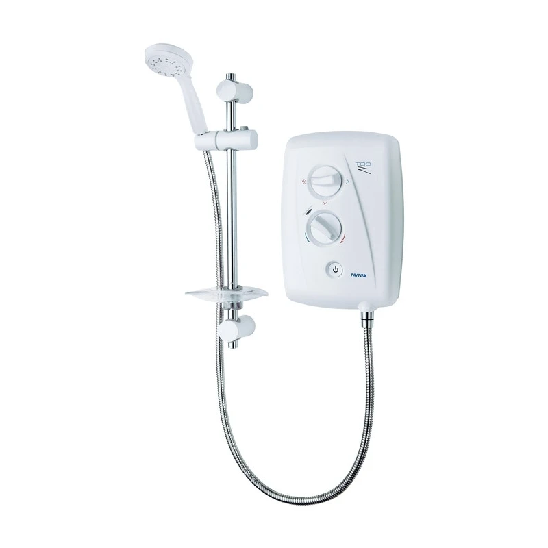 Triton T80ZFF Electric Shower 7.5kW White/Chrome 3 Triton T80ZFF Electric Shower 7.5kW White/Chrome