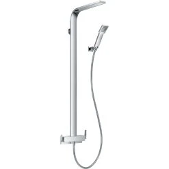 Flova Cascade Shower Column With Manual Mixer & Overhead Shower