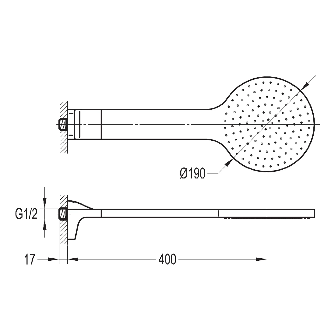 Flova Essence Brass Rain Shower 4 Flova Essence Brass Rain Shower - Image 2