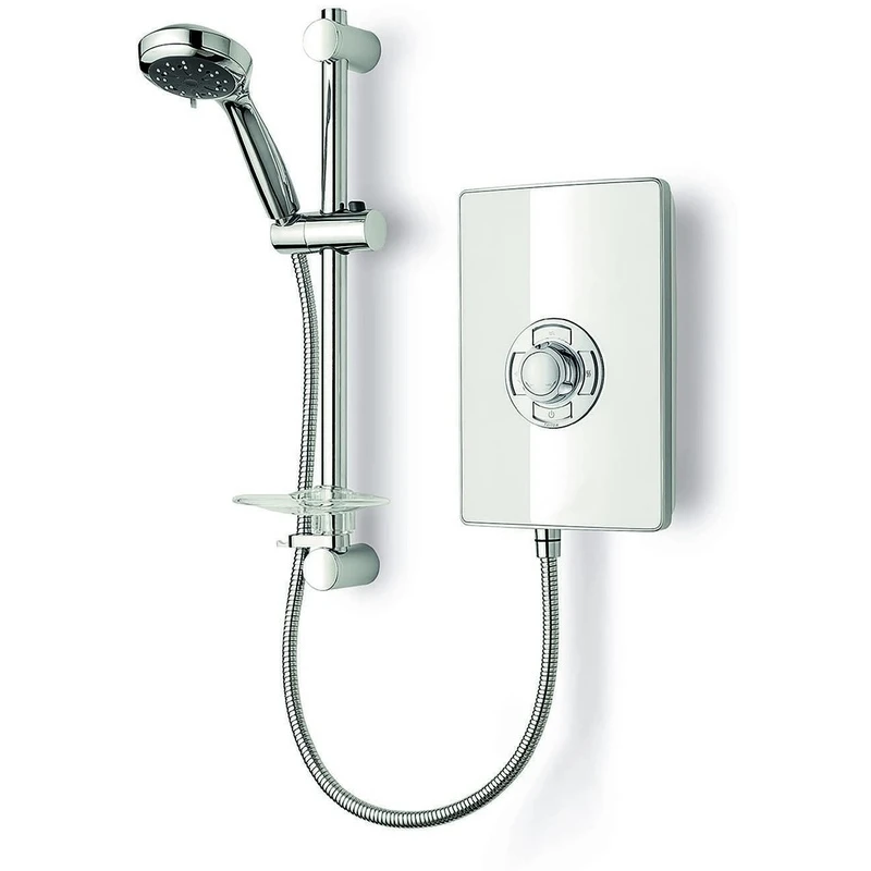 Frontline Aspirante Electric Shower White Gloss 8.5kW