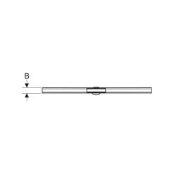Geberit CleanLine80 Shower Channel 30-130cm Black Chrome 9 Geberit CleanLine80 Shower Channel 30-130cm Black Chrome -Mira Showers shop geberit 154441qc1 3