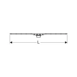Geberit CleanLine80 Shower Channel 30-130cm Black Chrome 11 Geberit CleanLine80 Shower Channel 30-130cm Black Chrome -Mira Showers shop geberit 154441qc1 5