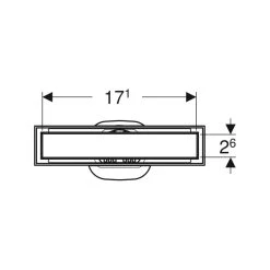 Geberit CleanLine Shower Channel Tile-Bearing 9 Geberit CleanLine Shower Channel Tile-Bearing -Mira Showers shop geberit 154455001 3