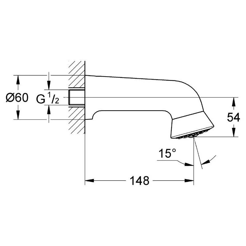 Grohe Relexa Sports Head Shower 1 Spray 28948 4 Grohe Relexa Sports Head Shower 1 Spray 28948 - Image 2