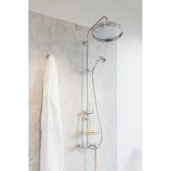 Perrin & Rowe 12″ Shower Rose Pewter -Mira Showers shop perrin rowe 5204pf 4