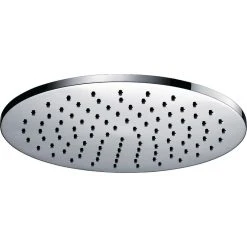 Pura Bathrooms Imex Pura Deluxe Round 250mm Brass Shower Head With Swivel Joint
