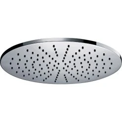 Pura Bathrooms Imex Pura Deluxe Round 400mm Brass Shower Head With Swivel Joint