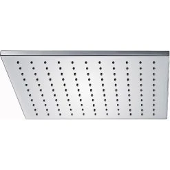 Pura Bathrooms Imex Pura Deluxe Square 300mm Brass Shower Head With Swivel Joint